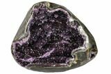 Purple Amethyst Geode with Polished Face - Uruguay #113868-3